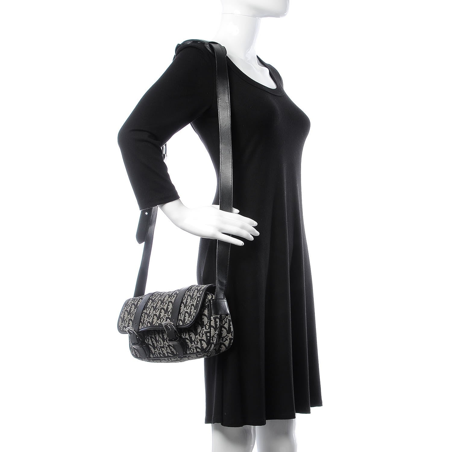 Christian Dior Monogram Messenger Black 2 of 16