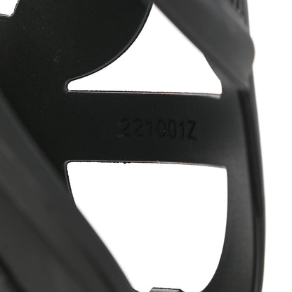 Hermes Rubber Womens Egerie Sandals 41 Black 8 of 10