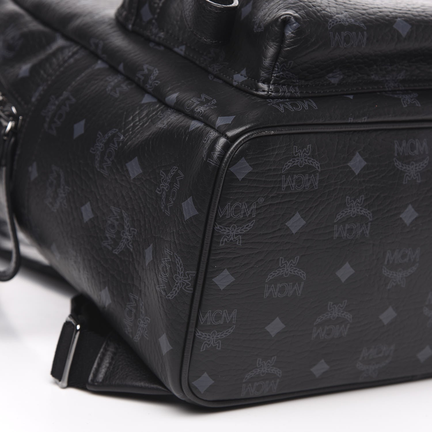 MCM Visetos Medium Stark Backpack Black 7 of 8