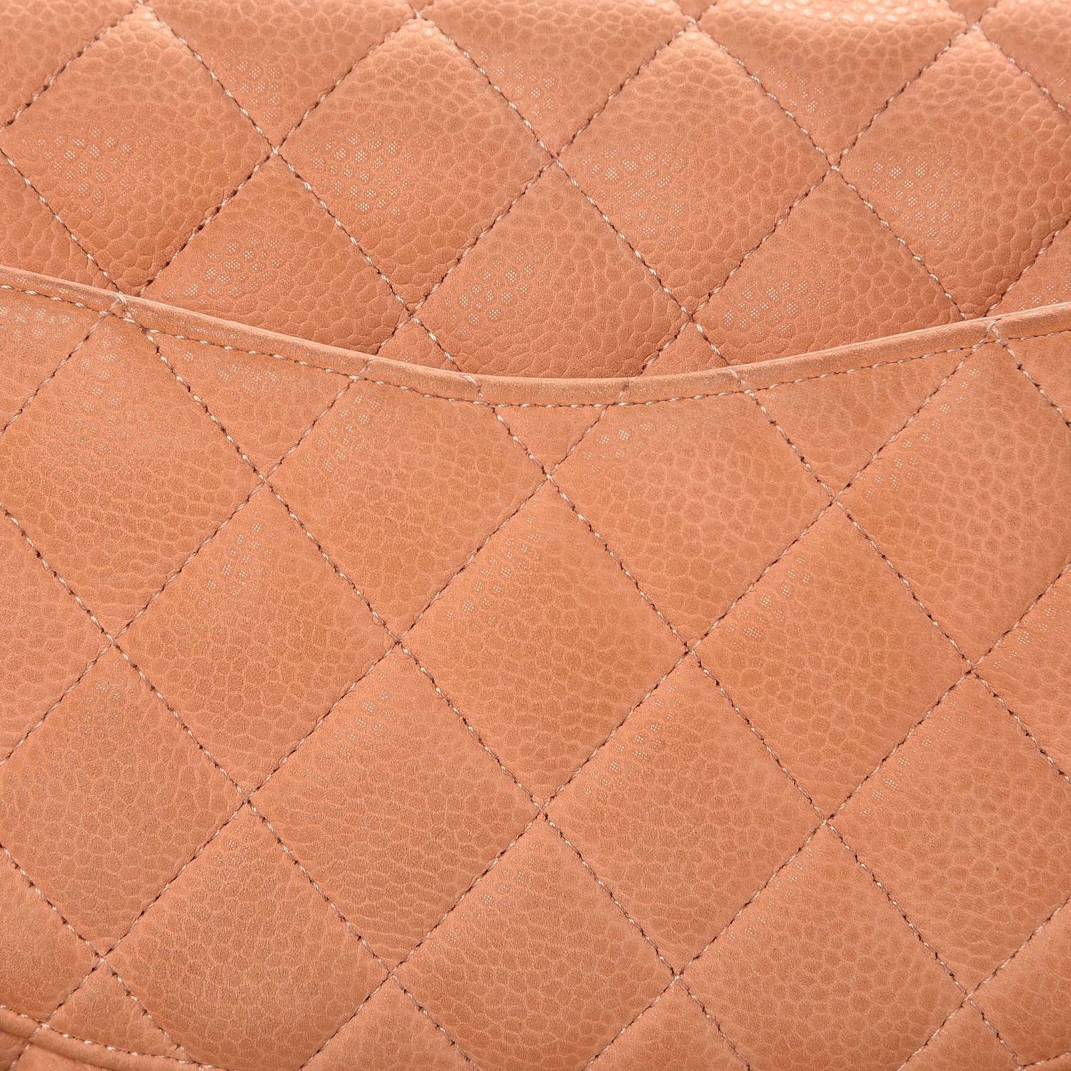 Chanel Iridescent Caviar Quilted Medium Double Flap Dark Beige 12 of 15