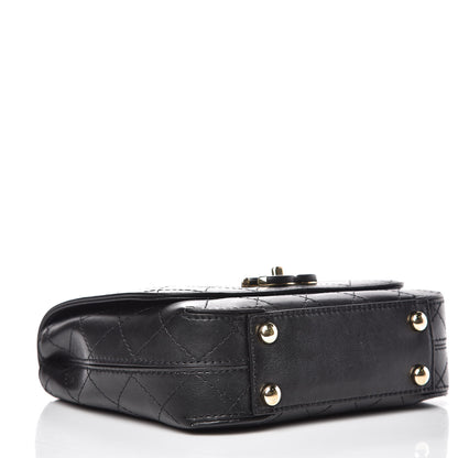 Chanel Calfskin Stitched Small Covered CC Flap Bag Black 4 of 12