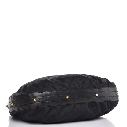 Gucci Monogram Medium Interlocking Hobo Black 4 of 7
