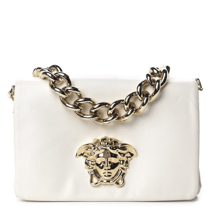 Versace Nappa Palazzo Sultan Shoulder Bag White 1 of 11
