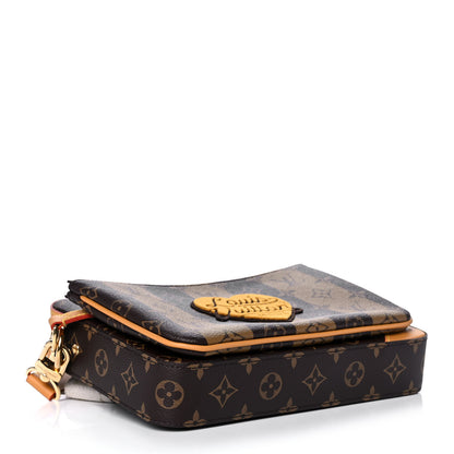 Louis Vuitton X NIGO Reverse Monogram Stripes Trio Messenger 4 of 12