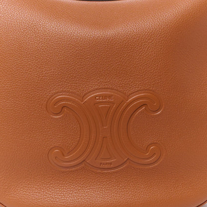 Celine Supple Calfskin Medium Triomphe Heloise Shoulder Bag Tan 9 of 11