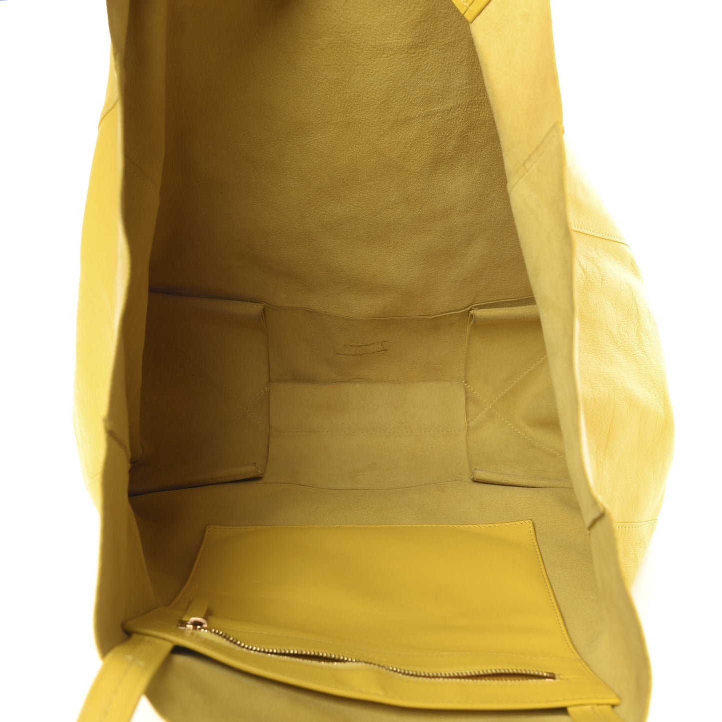 Lambskin Horizontal Cabas Sun Yellow