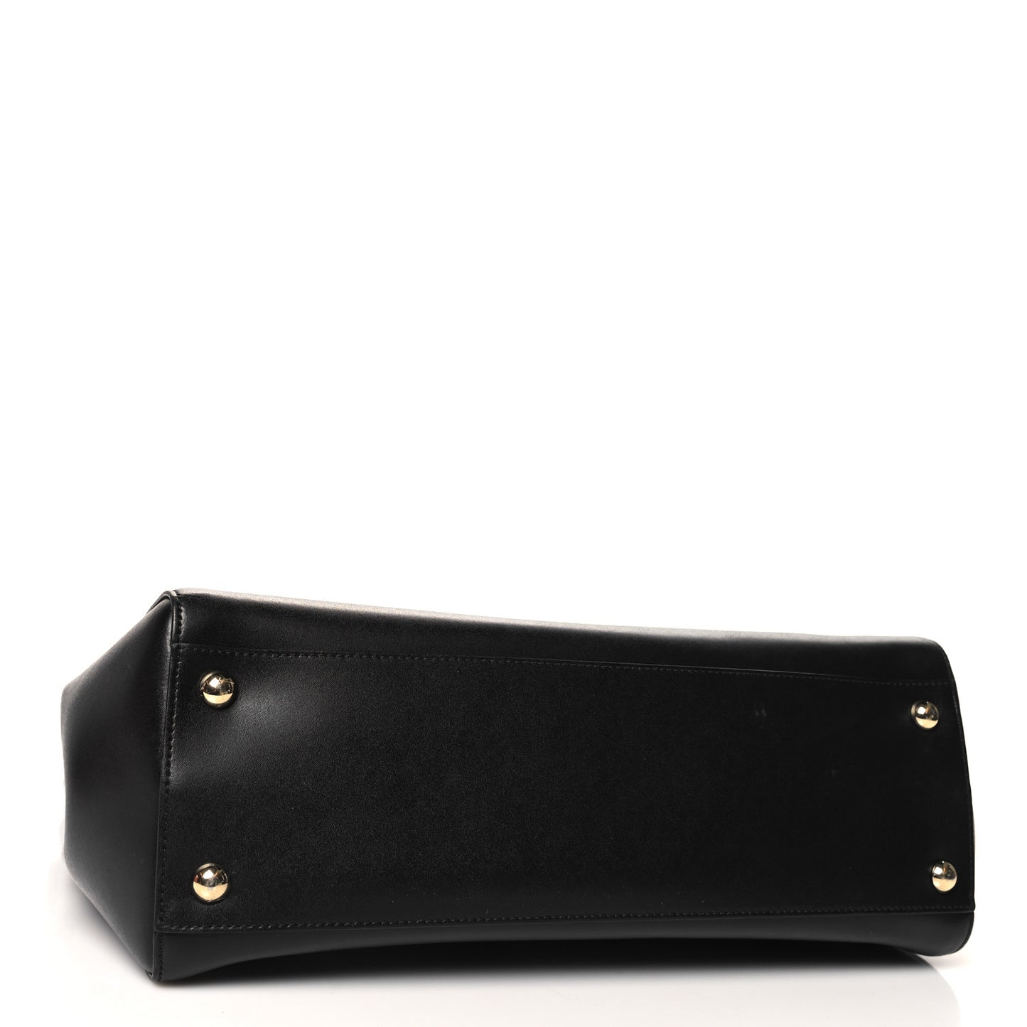 Hammered Calfskin Vara Bow Chain Black Black
