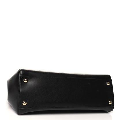 Salvatore Ferragamo Hammered Calfskin Vara Bow Chain Black Black 4 of 11