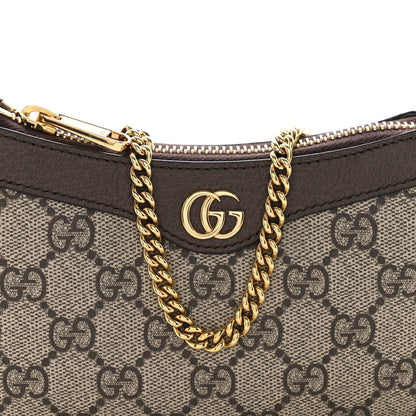 Gucci GG Supreme Monogram Textured Dollar Calfskin Mini Ophidia Chain Bag Beige Ebony 8 of 10