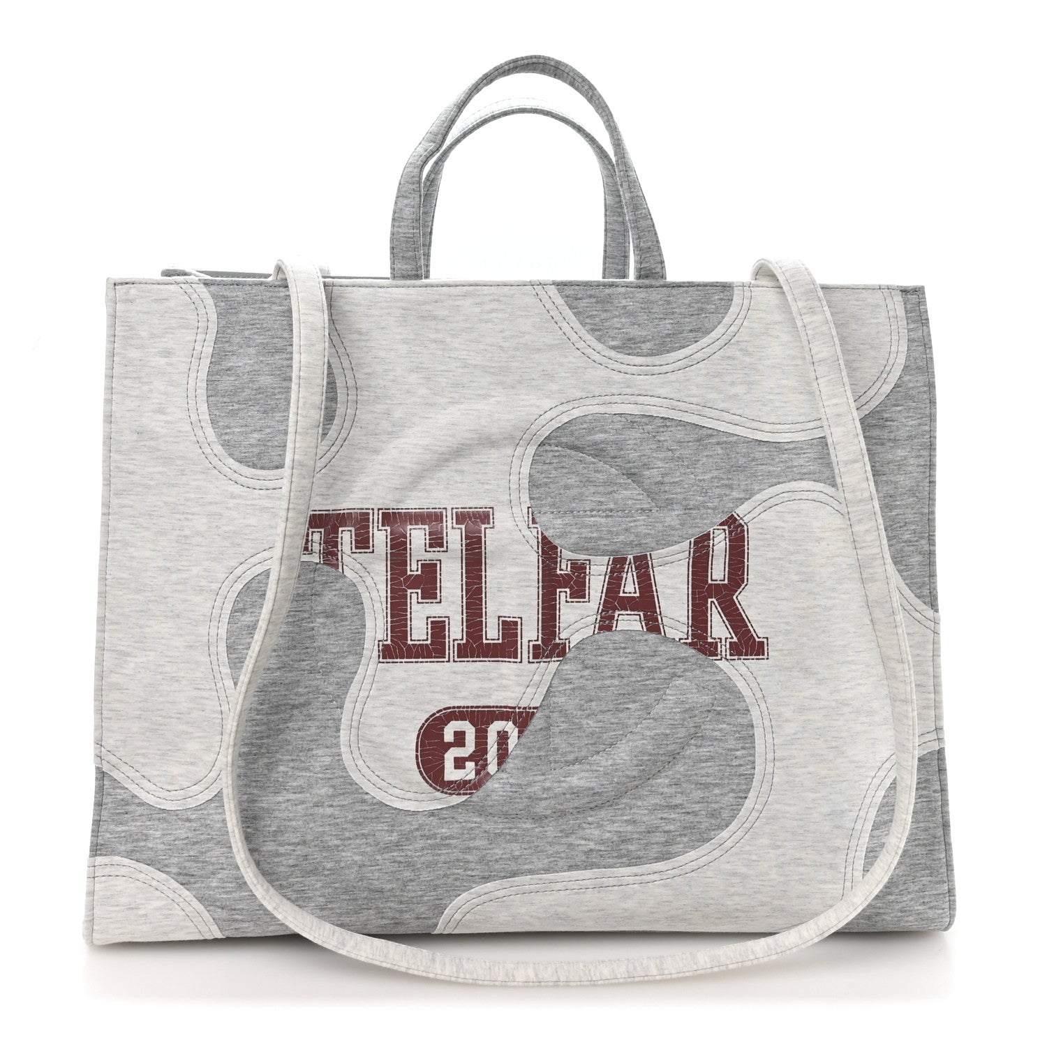Telfar Jersey Large Camo Shopping Bag Heather Grey 1 of 9