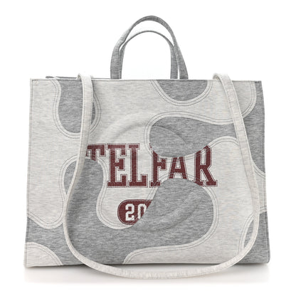 Telfar Jersey Large Camo Shopping Bag Heather Grey 1 of 9