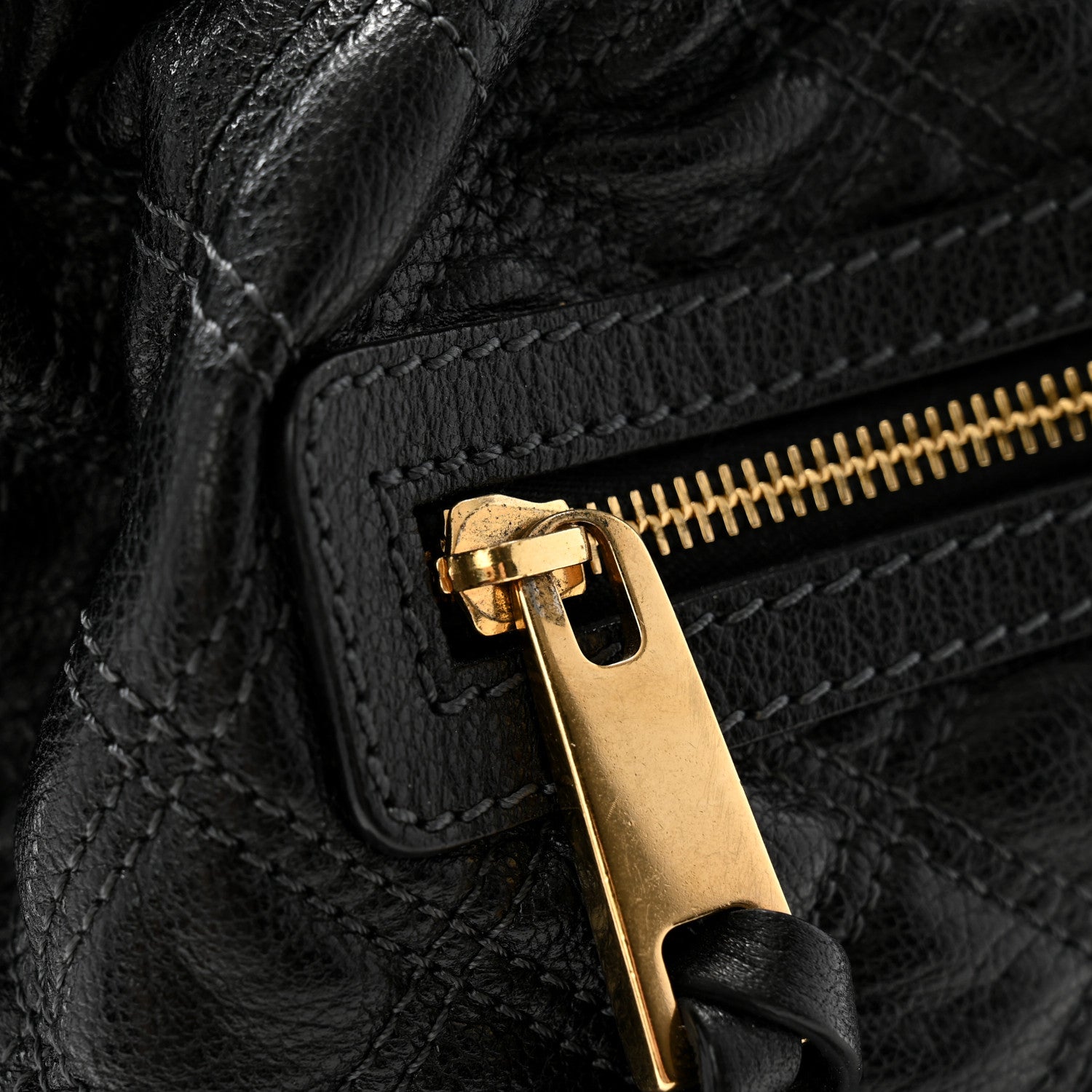 Marc Jacobs Calfskin Quilted Stam Hobo Black 9 of 9