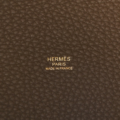 Hermes Taurillon Clemence Picotin Lock 22 MM Etoupe 6 of 11
