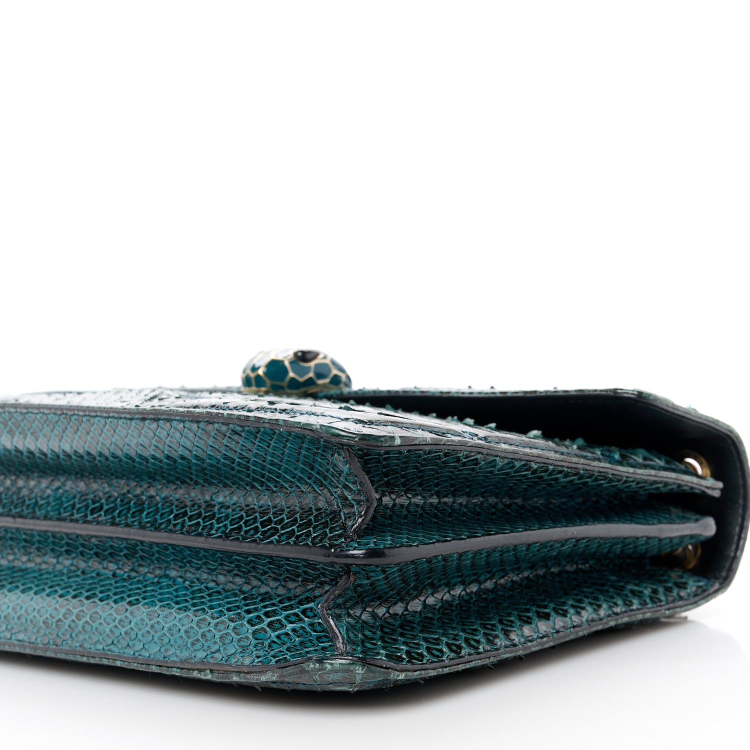 Bulgari Snakeskin Serpenti Forever Shoulder Bag Green 12 of 13