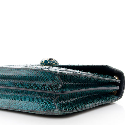 Bulgari Snakeskin Serpenti Forever Shoulder Bag Green 12 of 13