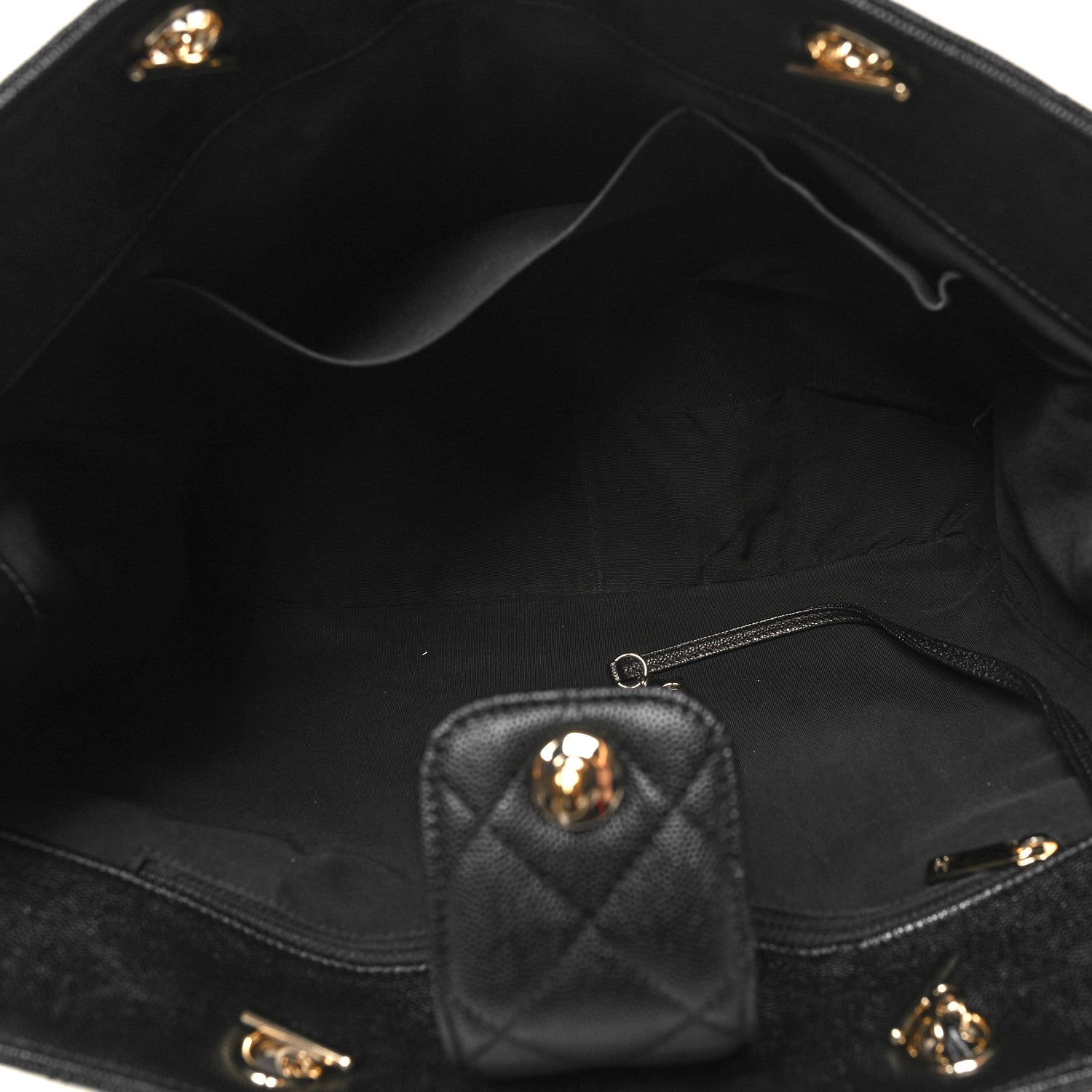Chanel Caviar Quilted Large Shopping Tote Black 5 of 10