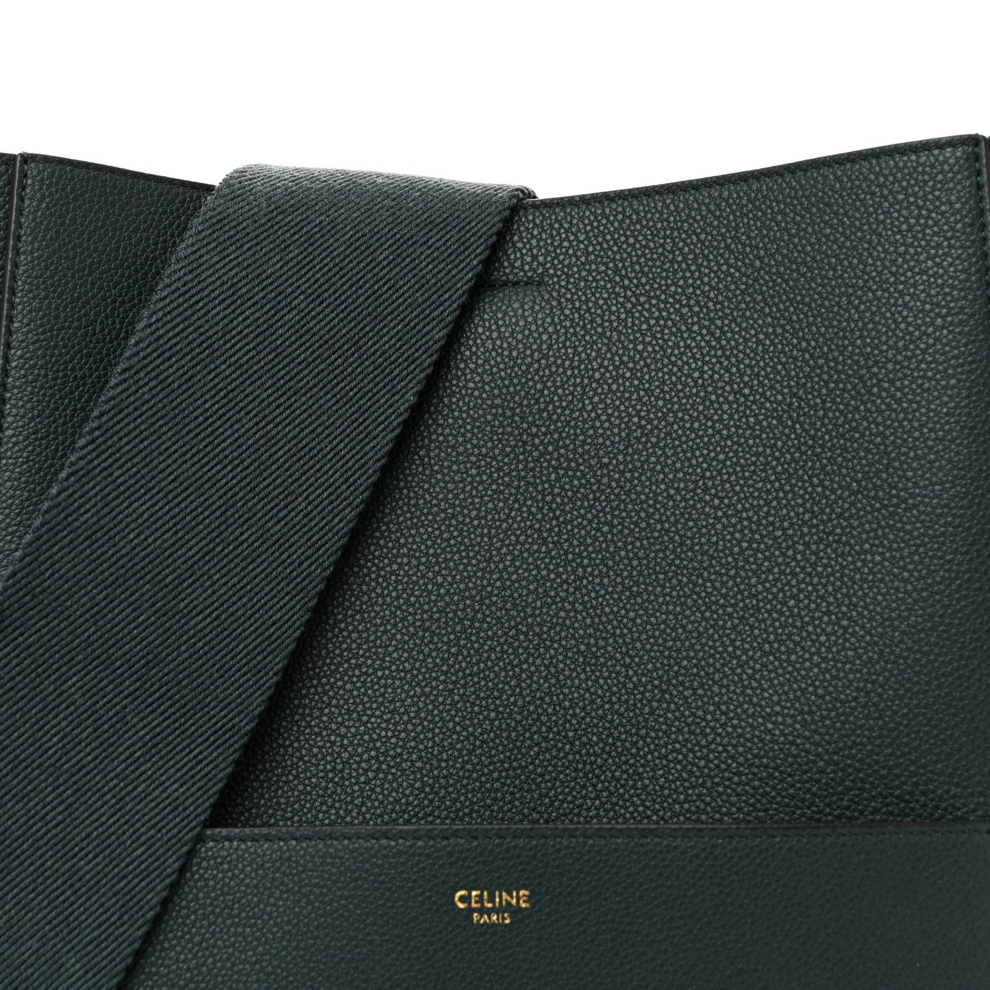 Soft Grained Calfskin Sangle Bucket Bag Amazone