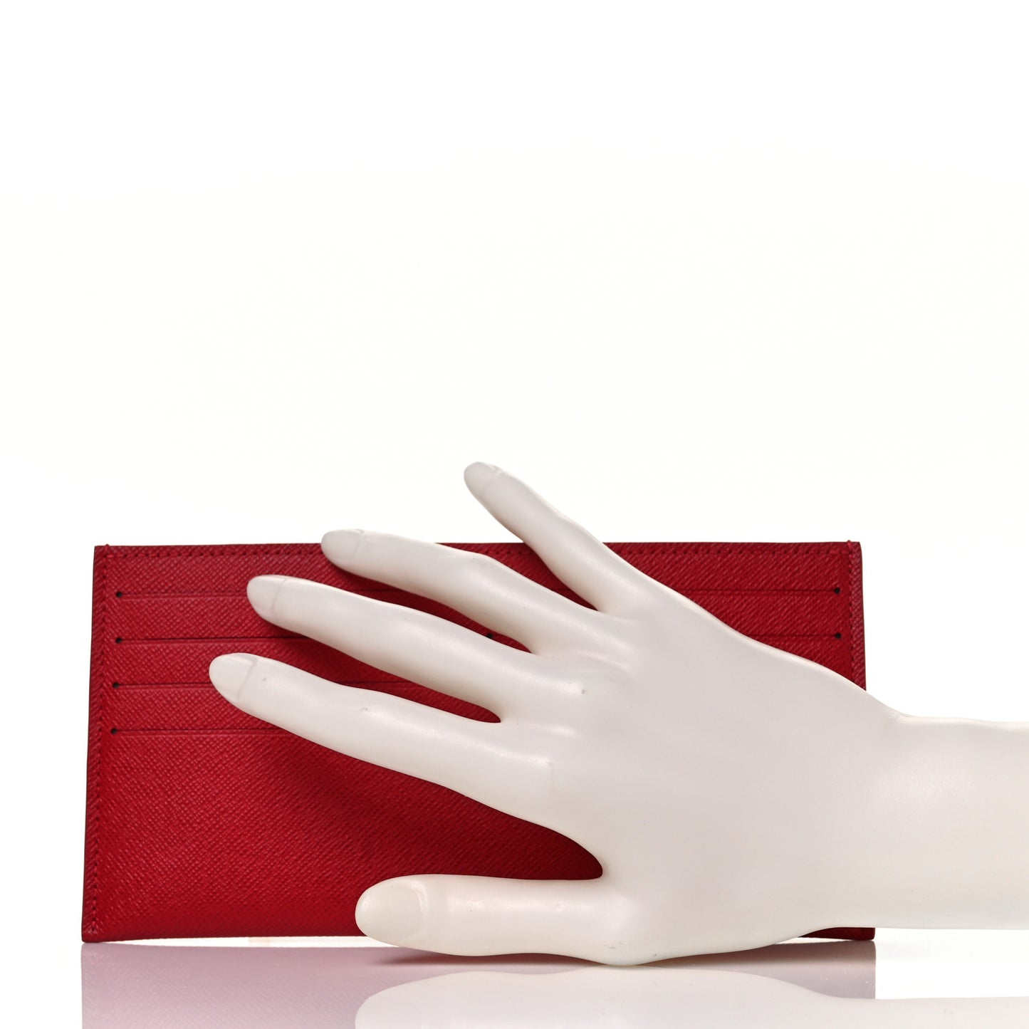 Calfskin Felicie Card Holder Insert Cherry