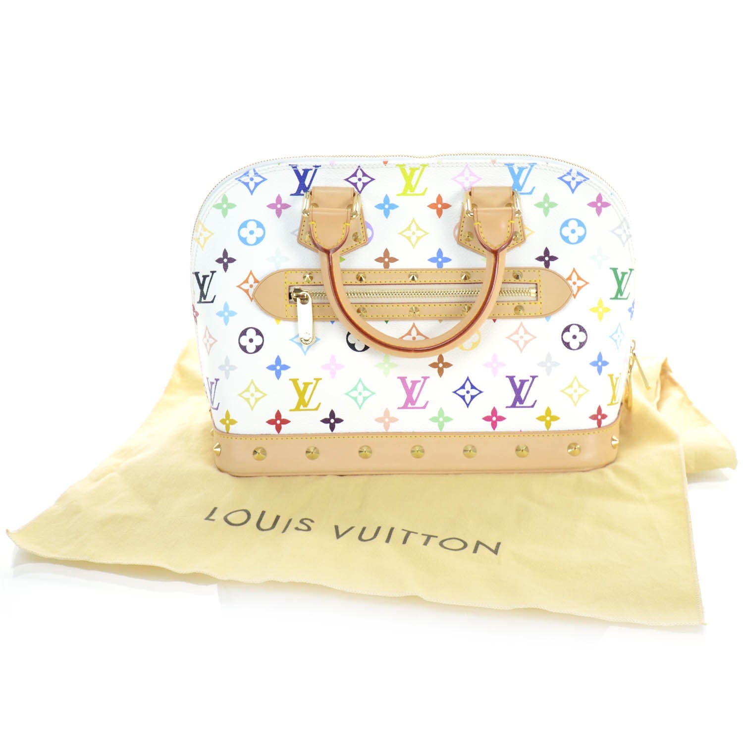 Louis Vuitton Monogram Multicolor Alma White 11 of 11