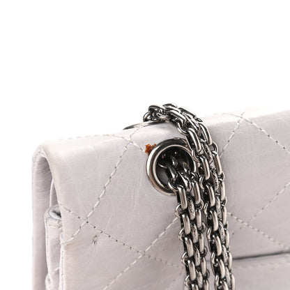 Chanel Aged Calfskin Quilted 50th Anniversary 2.55 Reissue 227 Flap White 14 of 14