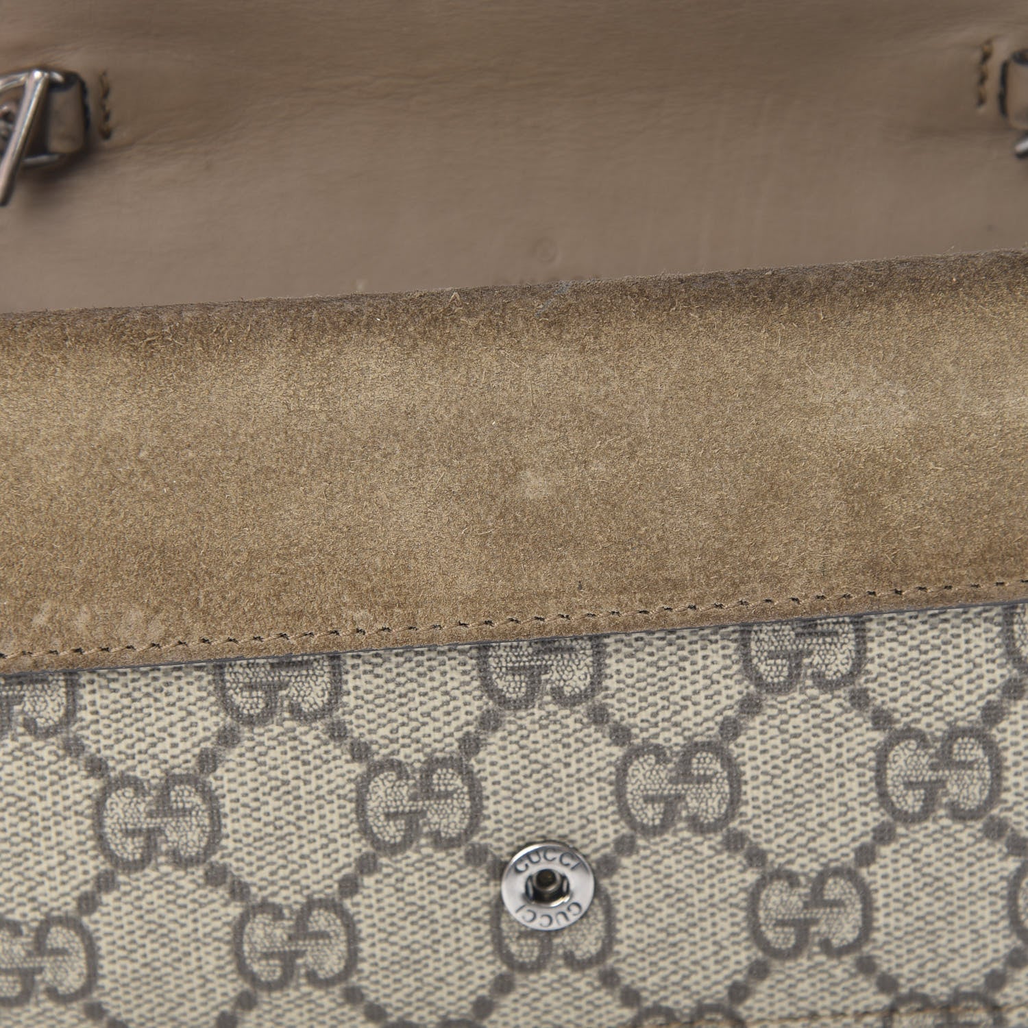 Gucci GG Supreme Monogram Super Mini Dionysus Shoulder Bag Taupe 13 of 14