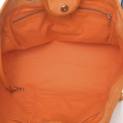 Chanel Canvas Medium Deauville Tote Orange 6 of 9