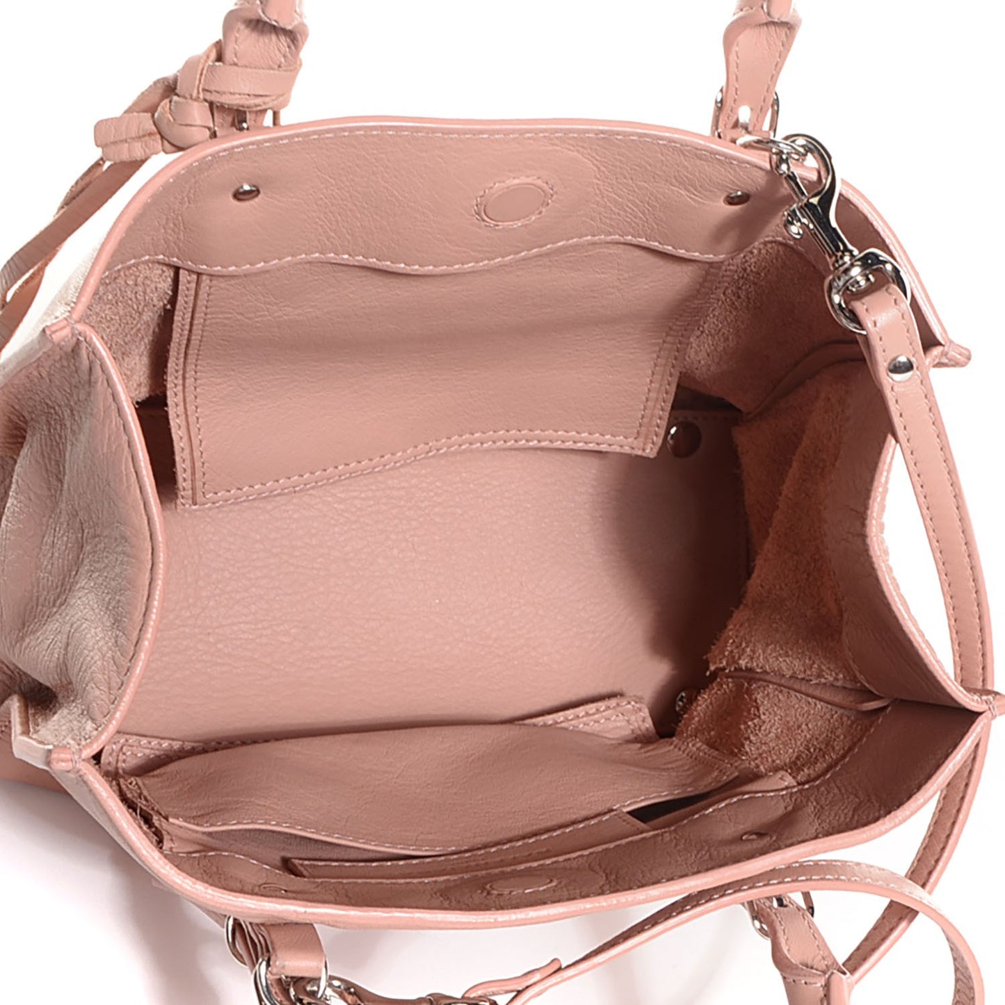 Calfskin Papier Mini A4 Tote Rose Aubepine