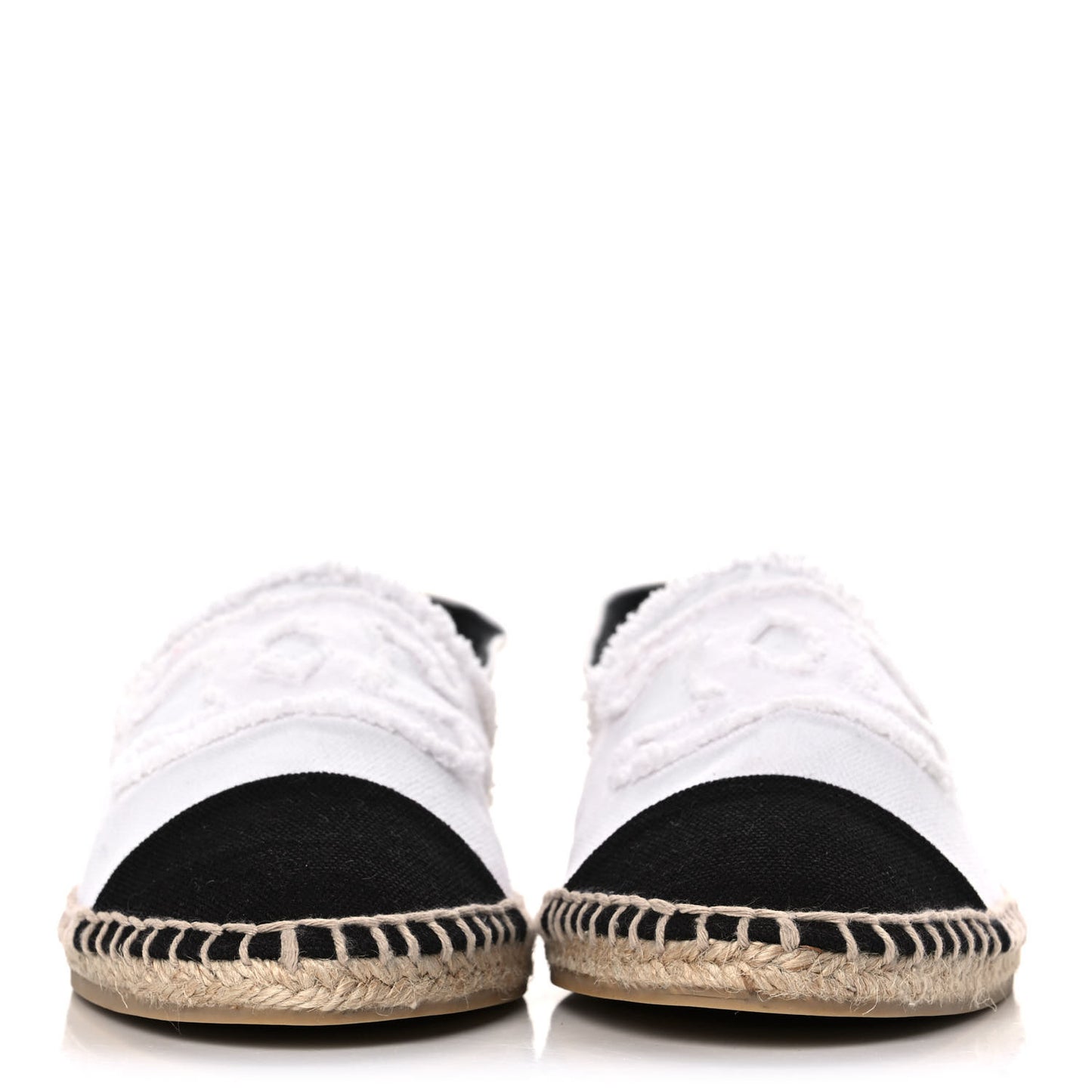 Linen CC Espadrilles 41 White Black