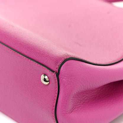 Fendi Vitello Elite Petite 2Jours Tote Magenta 17 of 23