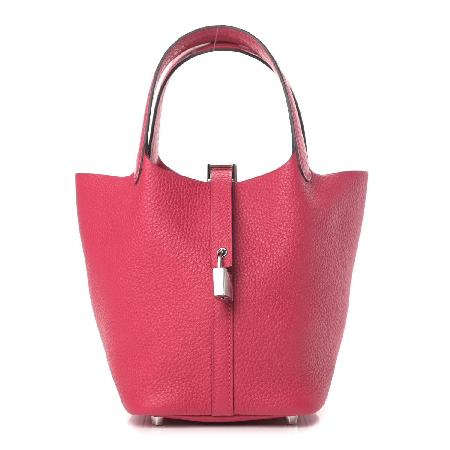 Hermes Taurillon Clemence Matte Alligator Picotin Lock Touch 18 PM Rose Mexico 1 of 4