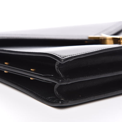 Saint Laurent Smooth Calfskin Monogram Cassandra Clasp Black 7 of 15