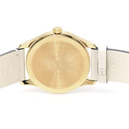 Gucci Stainless Steel Calfskin 38mm G-Timeless Bee Star Quartz Watch White 5 of 7
