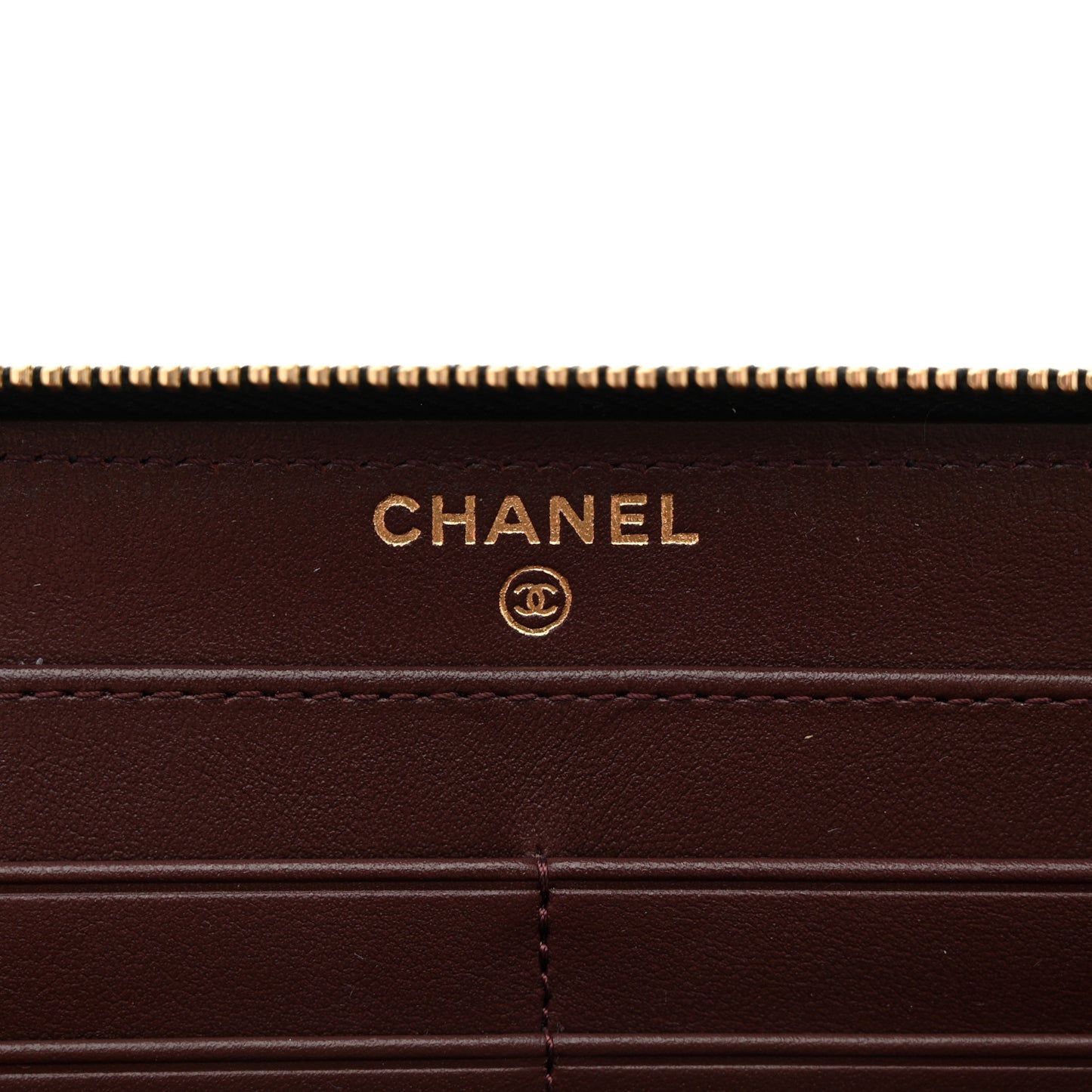 Caviar Quilted Large Gusset Zip Around Wallet Black