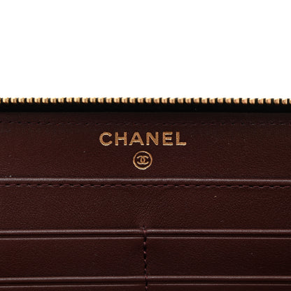 Chanel Caviar Quilted Large Gusset Zip Around Wallet Black 6 of 10