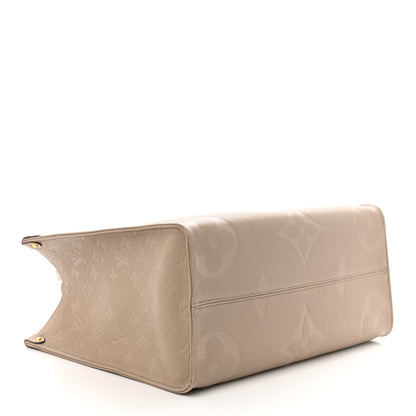 Louis Vuitton Empreinte Monogram Giant Onthego MM Tourterelle 4 of 10