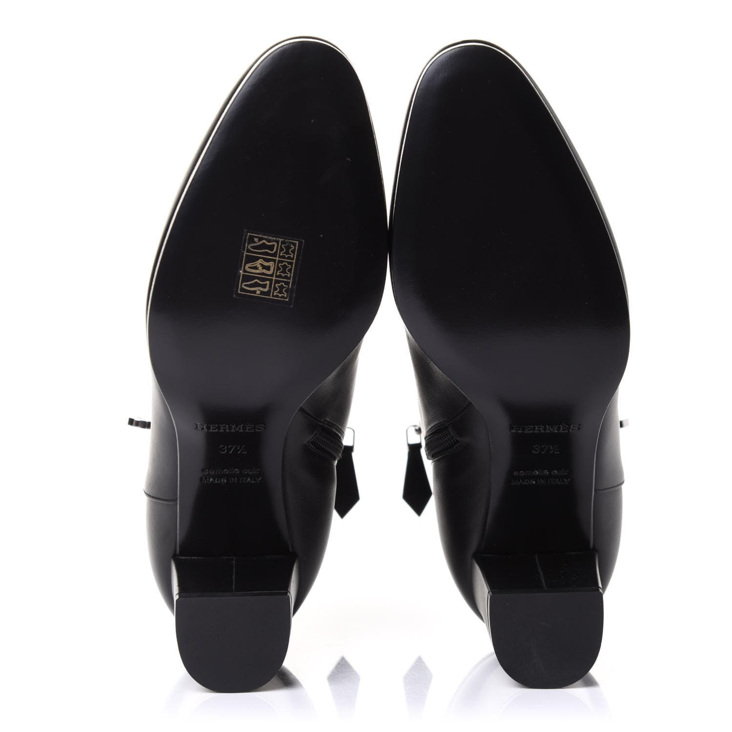 Hermes Calfskin Saint Germain Ankle Boots 37.5 Black 5 of 10
