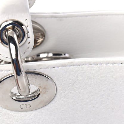 Christian Dior Grained Calfskin Medium Lady Dior White 11 of 11