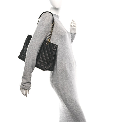 Chanel Caviar Quilted Grand Shopping Tote GST Black 2 of 10