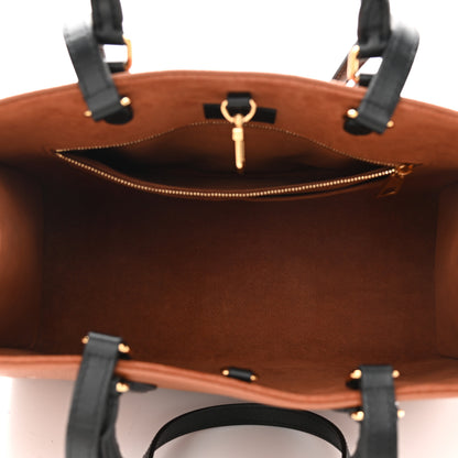 Louis Vuitton Empreinte Monogram Giant Wild At Heart Onthego MM Caramel 5 of 9