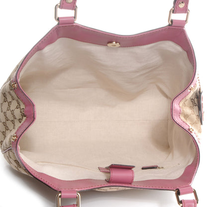 Gucci Monogram Margaux Calfskin Medium Sukey Tote Beige Ebony Vintage Rose 5 of 9