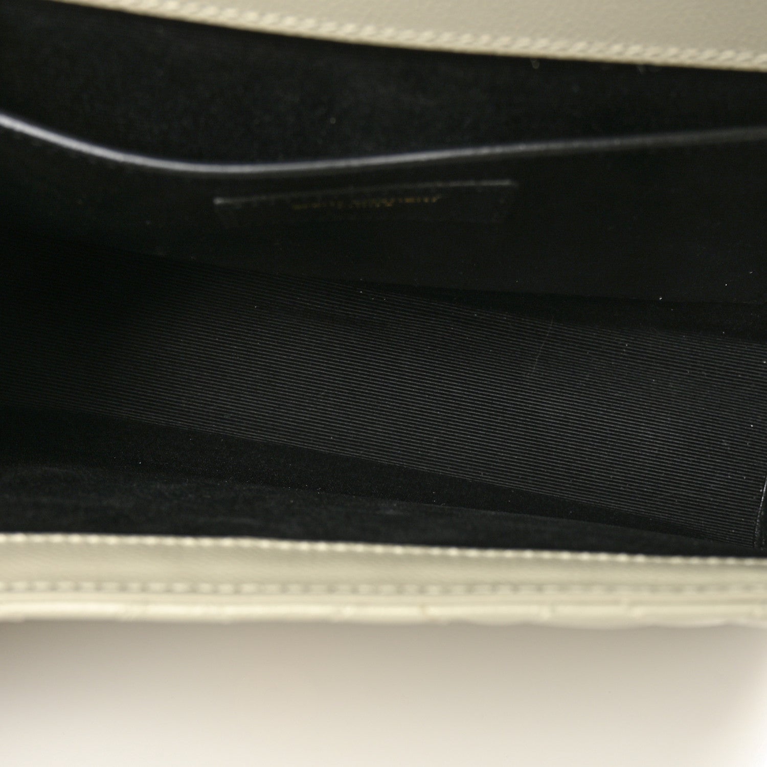 Saint Laurent Grain De Poudre Textured Mixed Matelasse Medium Triquilt Monogram Satchel Crema Soft 5 of 7