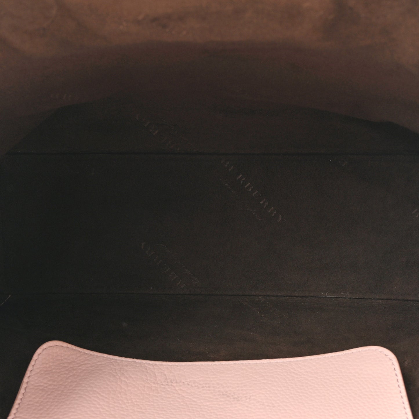 Grainy Calfskin Remington Tote Pale Ash Rose