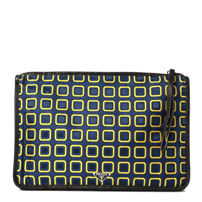 Prada Nylon Printed Holliday & Brown Wristlet Multicolor 1 of 18