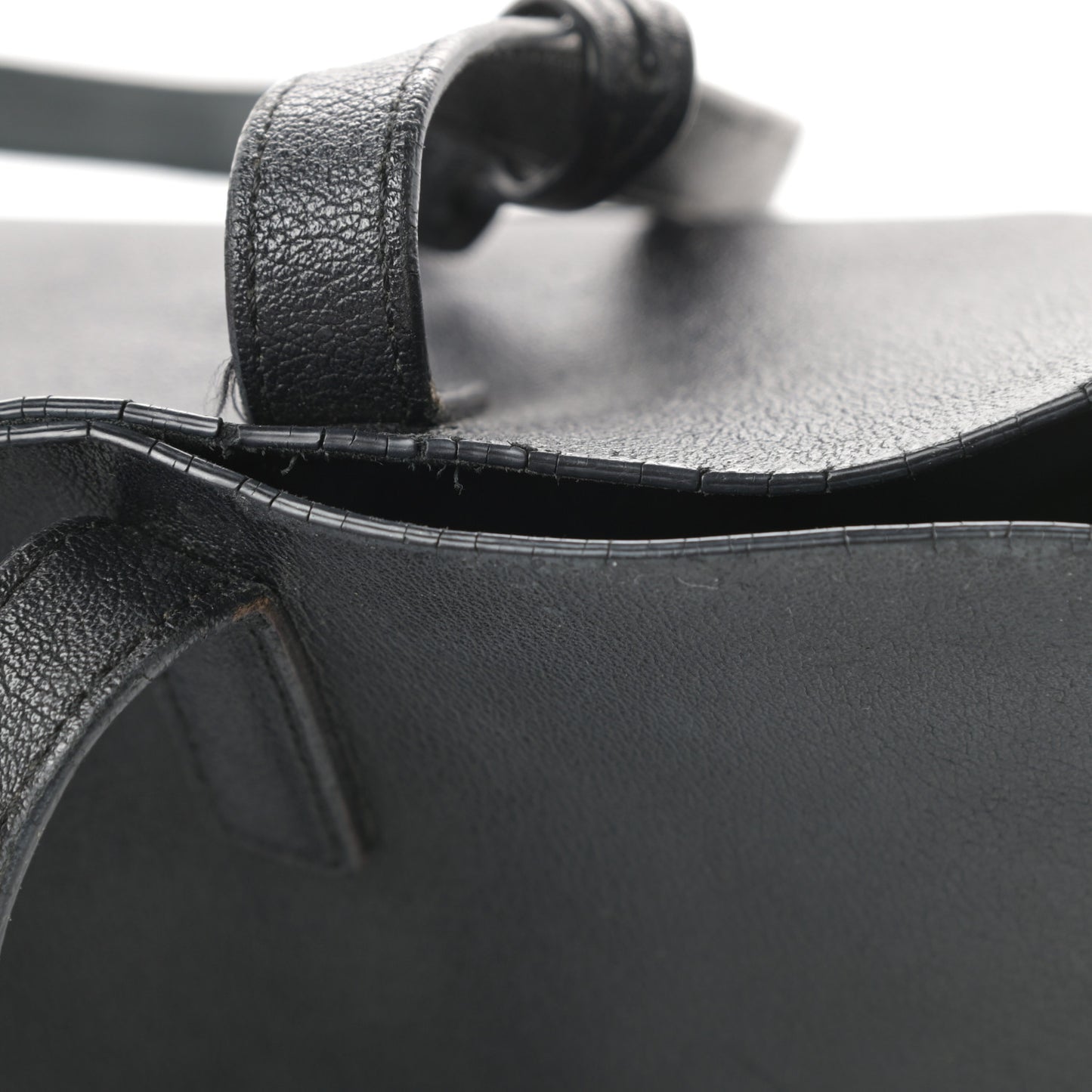 Calfskin Large Shopping Tote Black