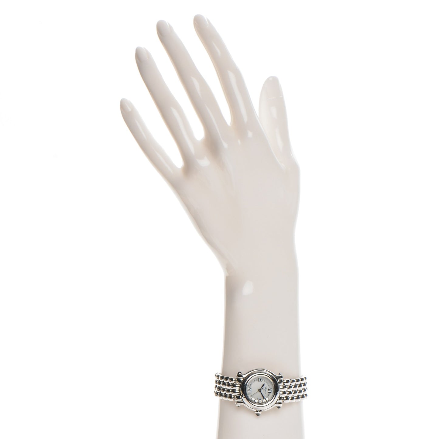 Stainless Steel 5 Diamond 26mm Happy Sport Quartz Watch