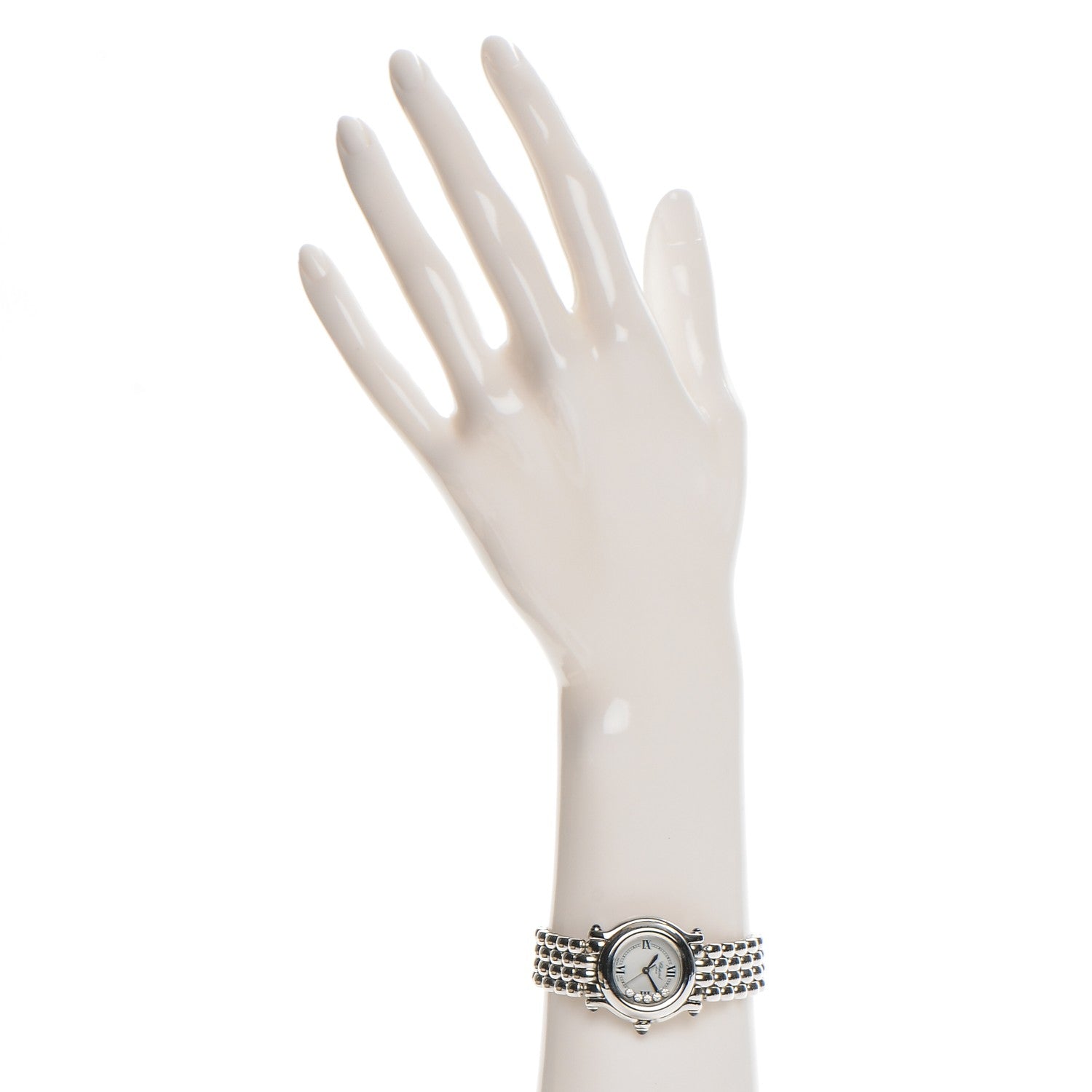 Chopard Stainless Steel 5 Diamond 26mm Happy Sport Quartz Watch 2 of 8