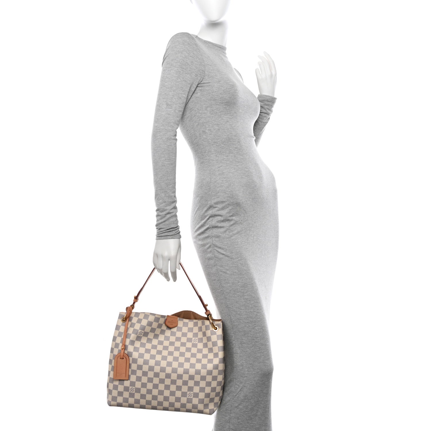 Louis Vuitton Damier Azur Graceful PM Beige 2 of 12