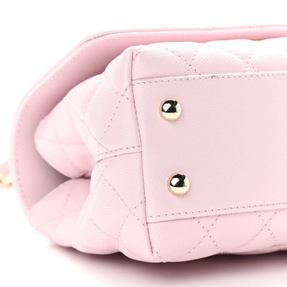 Chanel Caviar Quilted Mini Coco Handle Flap Light Pink 4 of 11