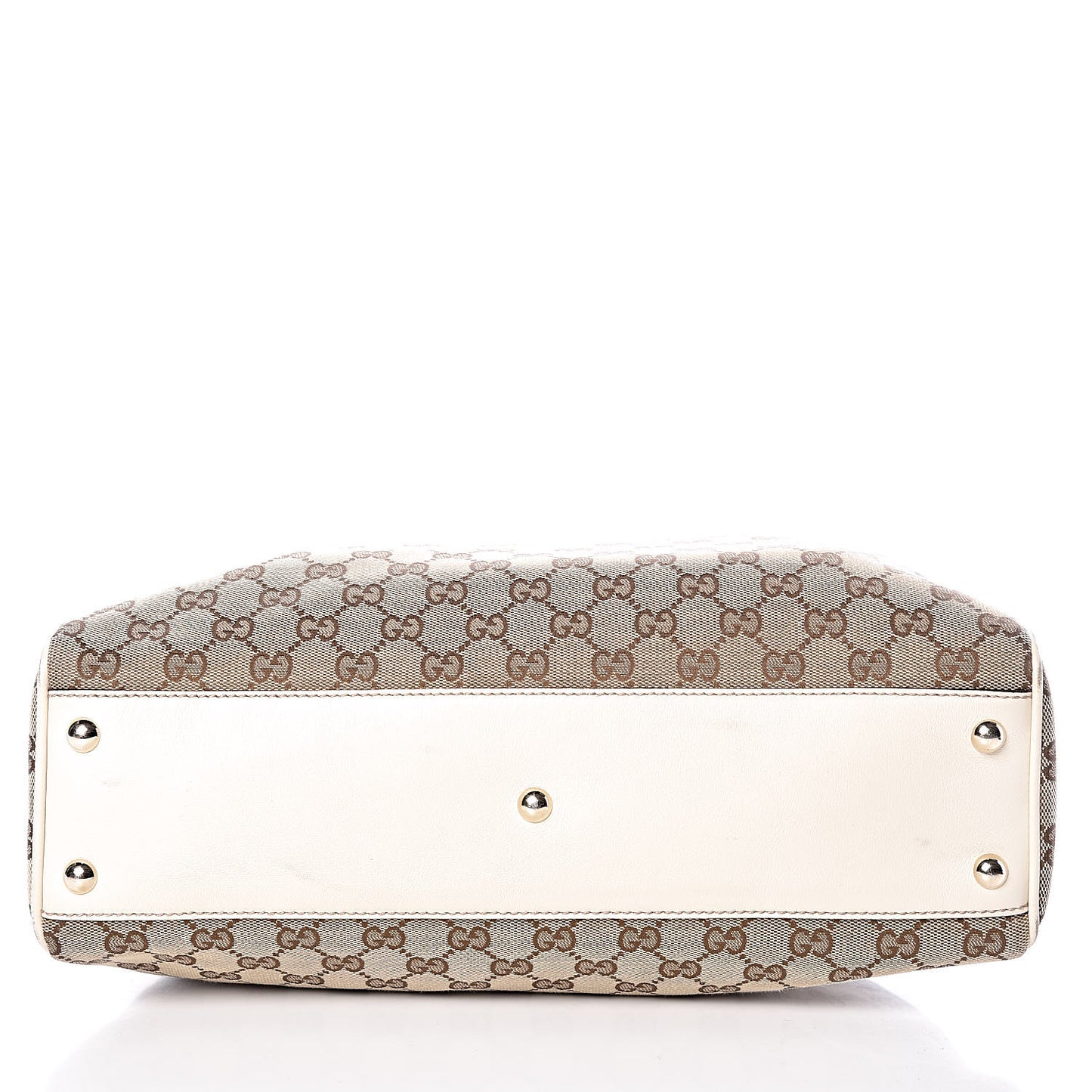 Monogram Medium Peggy Braided Tote Off White