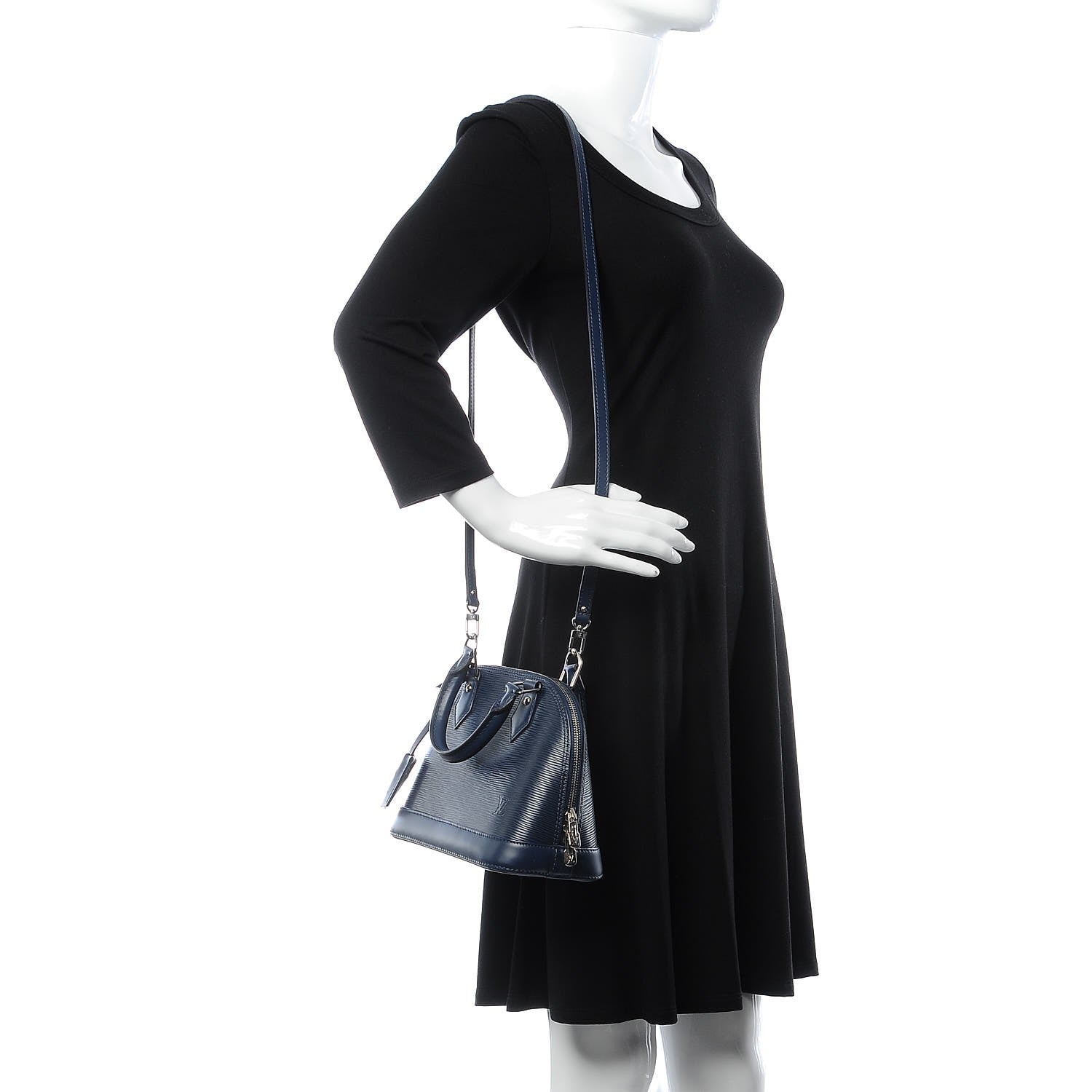 Louis Vuitton Epi Alma BB Indigo 3 of 10
